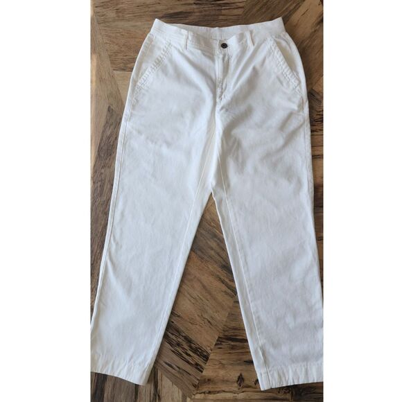 Vintage 90's Liz Claiborne White Tapered Leg Jeans Sz 8P - Picture 3 of 8